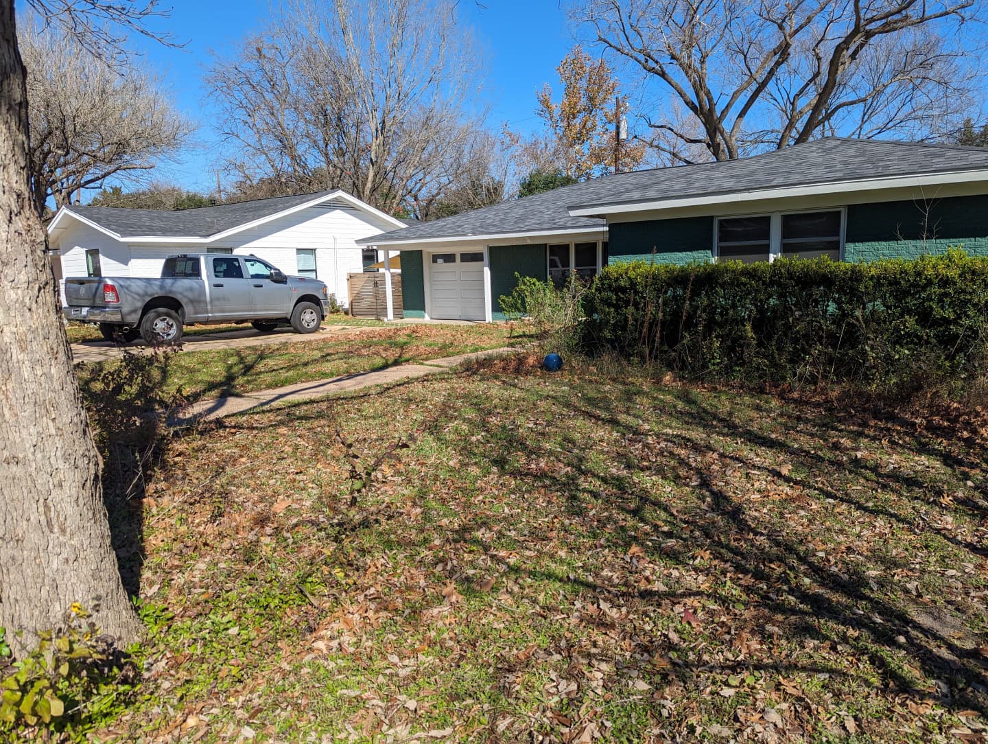 Before — the yard we started with