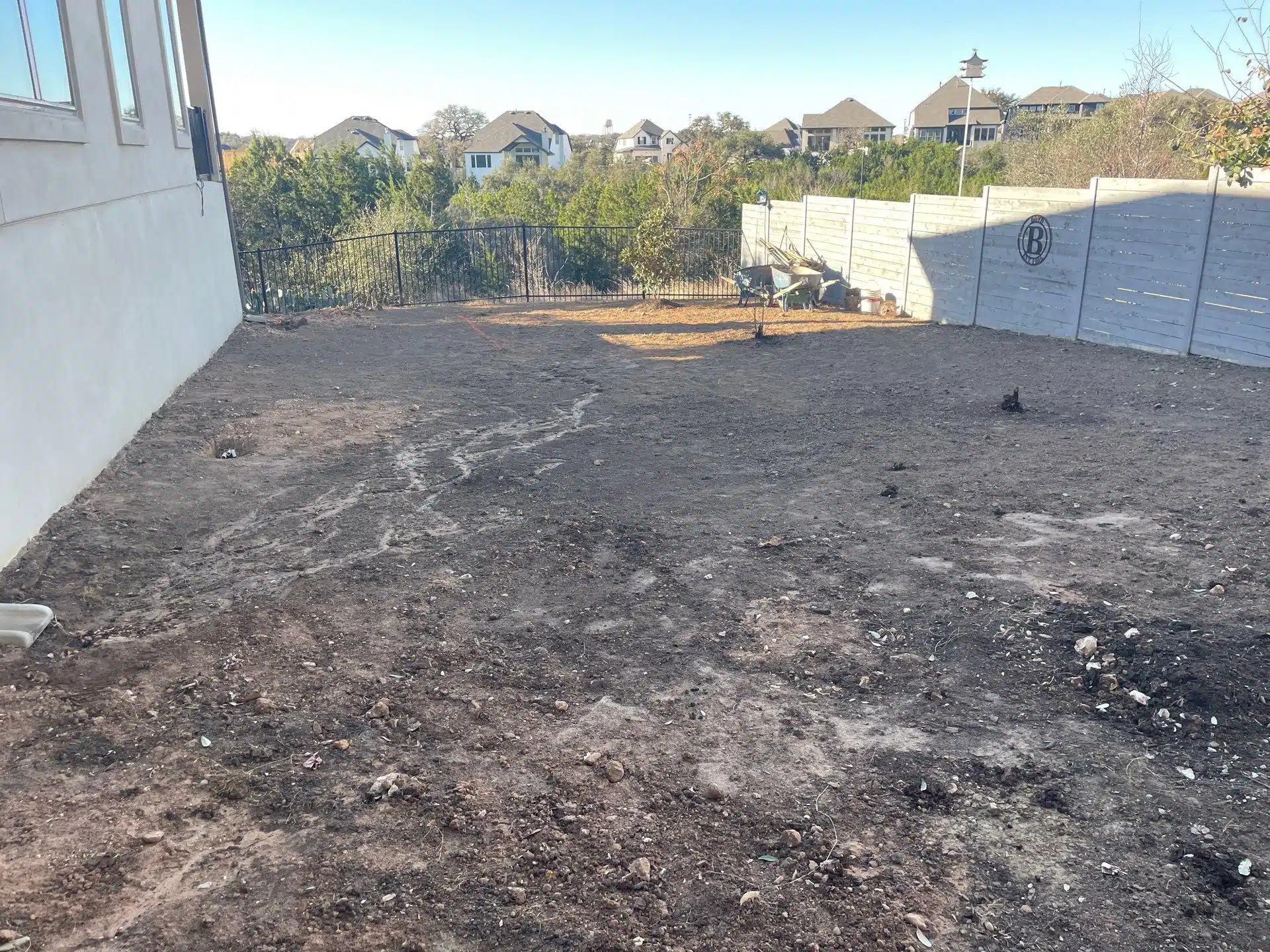 Before — the yard we started with